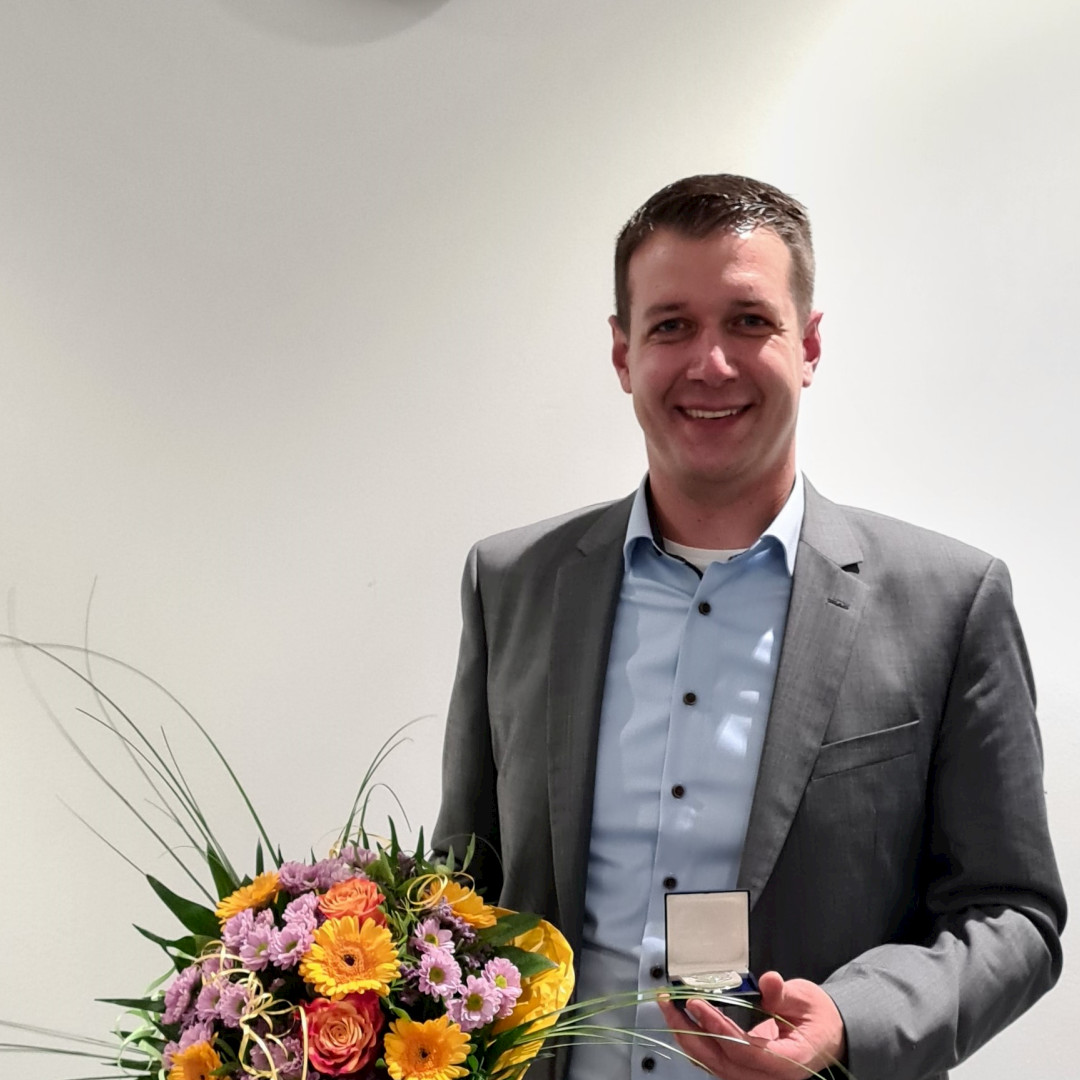 Tobias Pötzsch nach seiner Wahl zum zweiten stellvertretenden Bürgermeister der Stadt Meckenheim