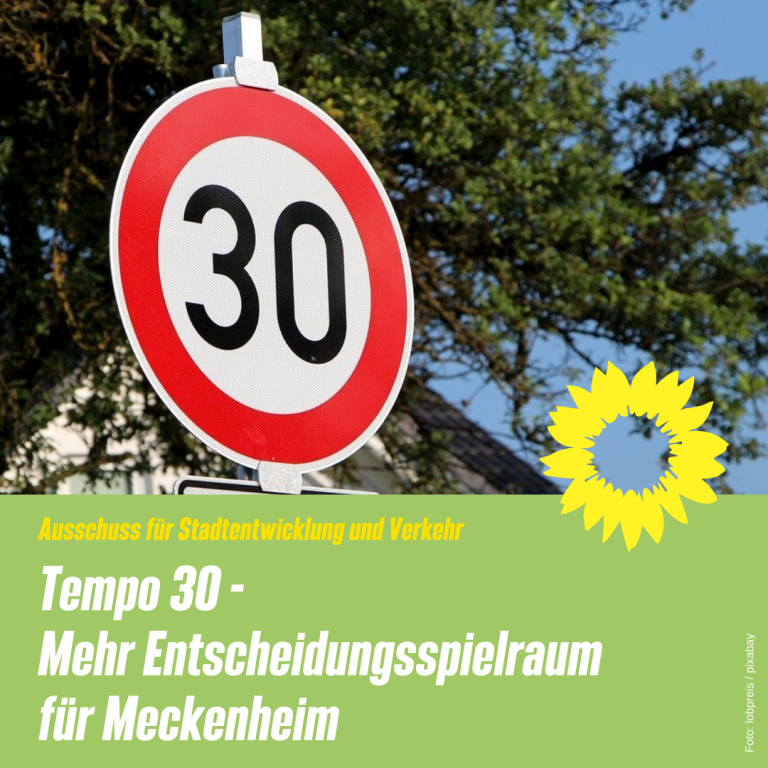 Tempo 30: Mehr Entscheidungsspielraum für  Meckenheim